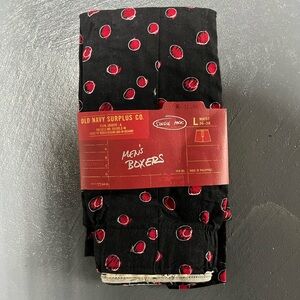 Old Navy Surplus Co Boxers Black Red Circles Men’s Size L Cotton NWT
